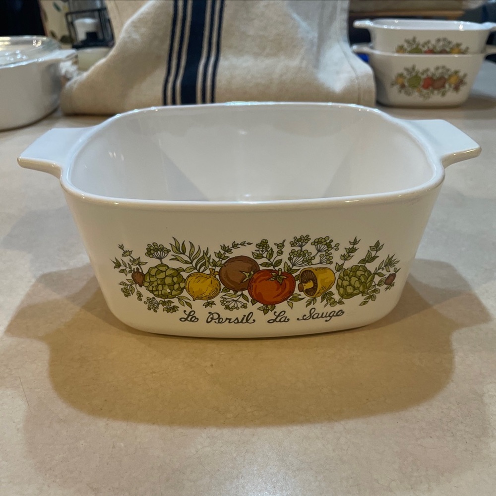 Corning Ware Spice of Life L’echalote 1.5 qt and mini
